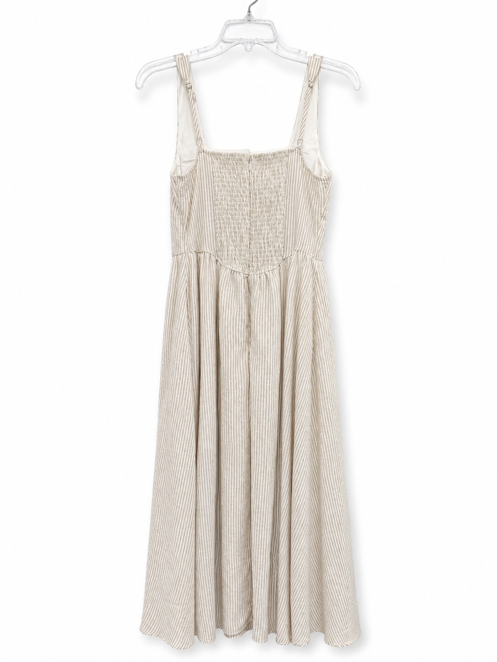 Workshop Republic Clothing Cream and Beige Striped Maxi Dress - Picture 6 of 11